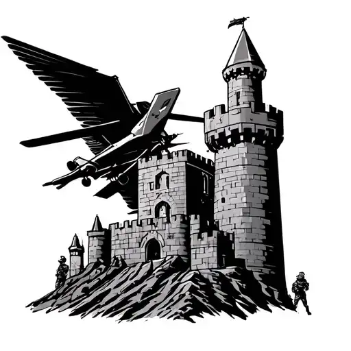 Air Assault On Top Of Combat Engineer Castle