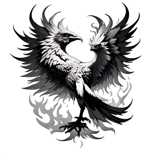 Rising Phoenix From Fire