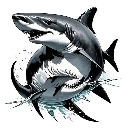 Sharks Chasing Each Other