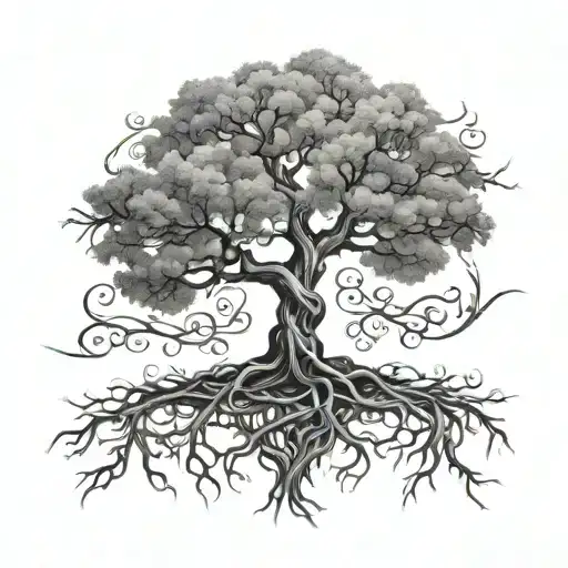 Tree Of Life With Roots