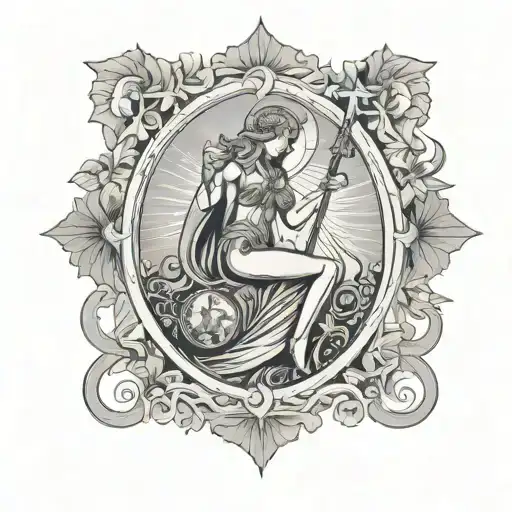 Tarot Card Featuring Virgo Zodiac Sign