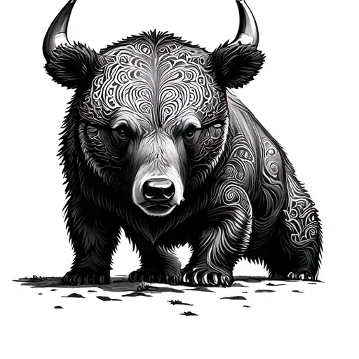 Fibonacci Bear Bull Dot Work