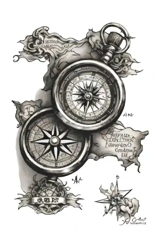 Compass And Map