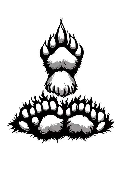 Bear Paw And Little Bear Paw Inside The Other