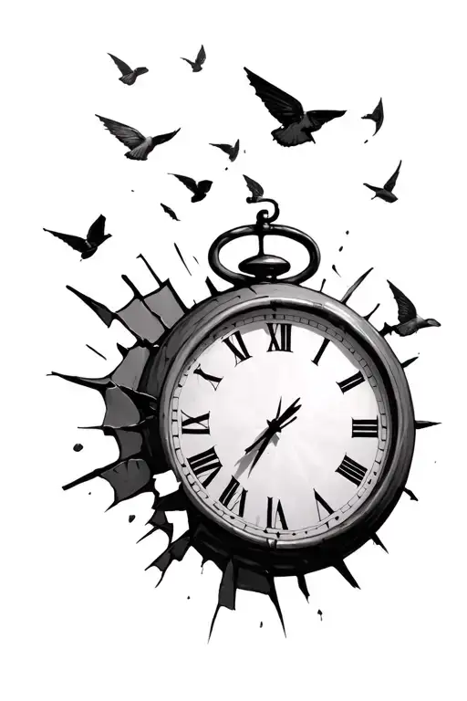 Numbers Flying Off A Broken Clock