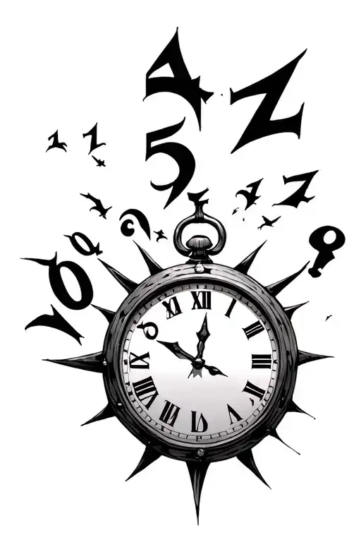 Numbers Flying Off A Broken Clock