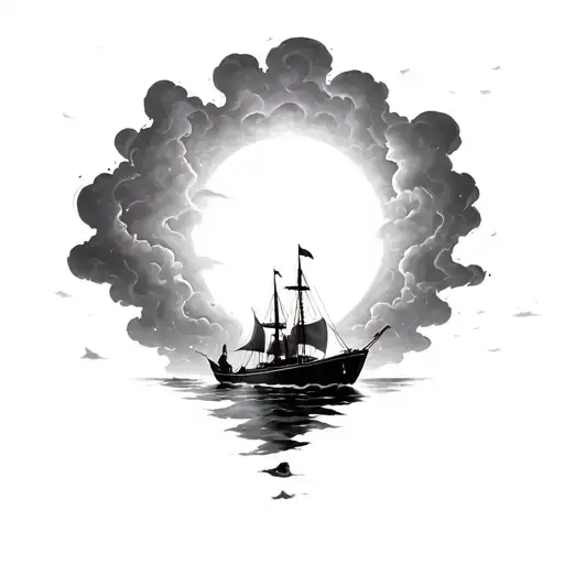 I Want A Boat In A Storm And Magical Light Breaking The Storm