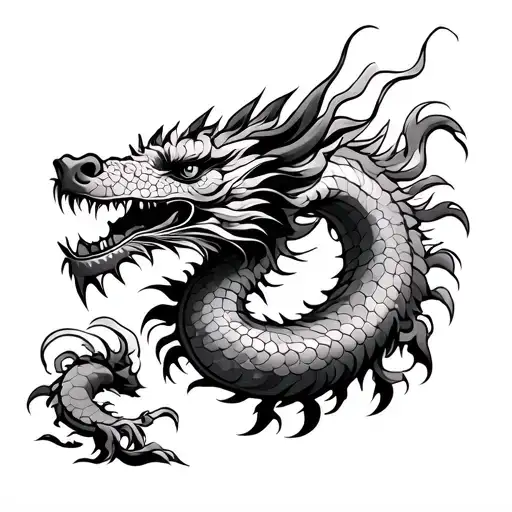 Japan Dragon Oldschool