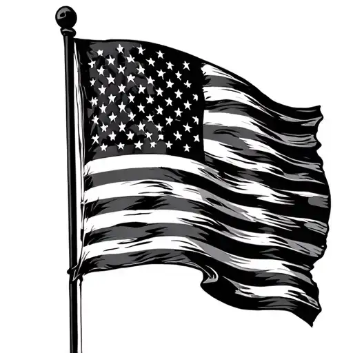 Ragged Ole Flag American Flag