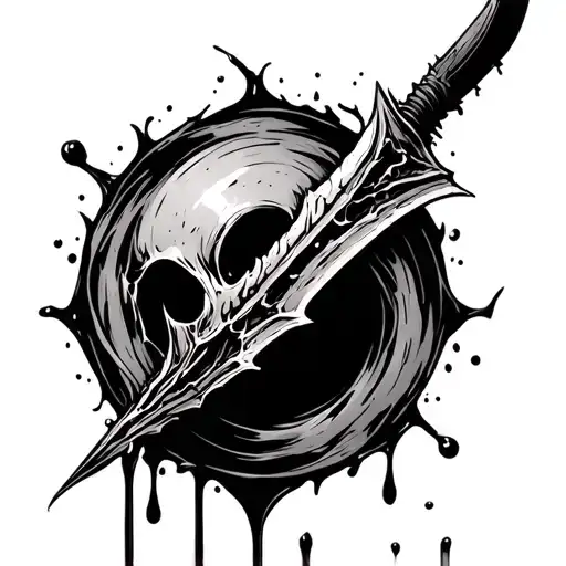 Spear Wound With Blood And Water