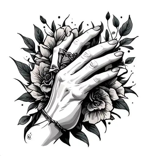 Embrace The Suck Hand Tattoo With Shading More Line Work