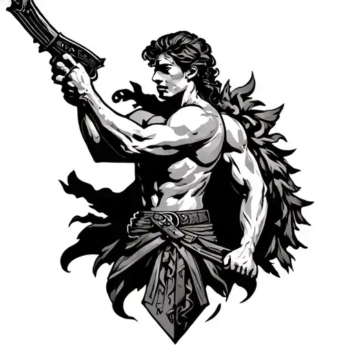 Czech Republic Fight Tattoo Design