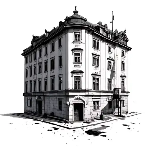 The Courtyard Of The Panel House From The Ussr