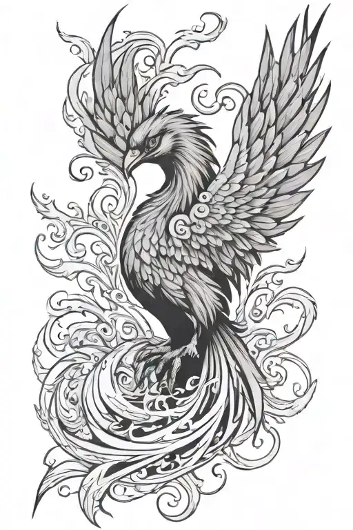 Phoenix Rising From Ashes