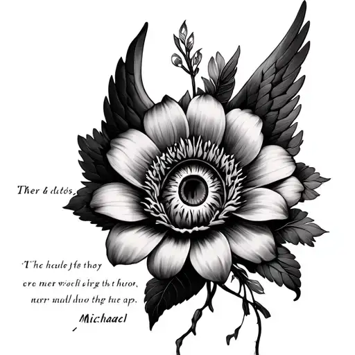Flower With Tiger Eye A Quote And Archangel Michael