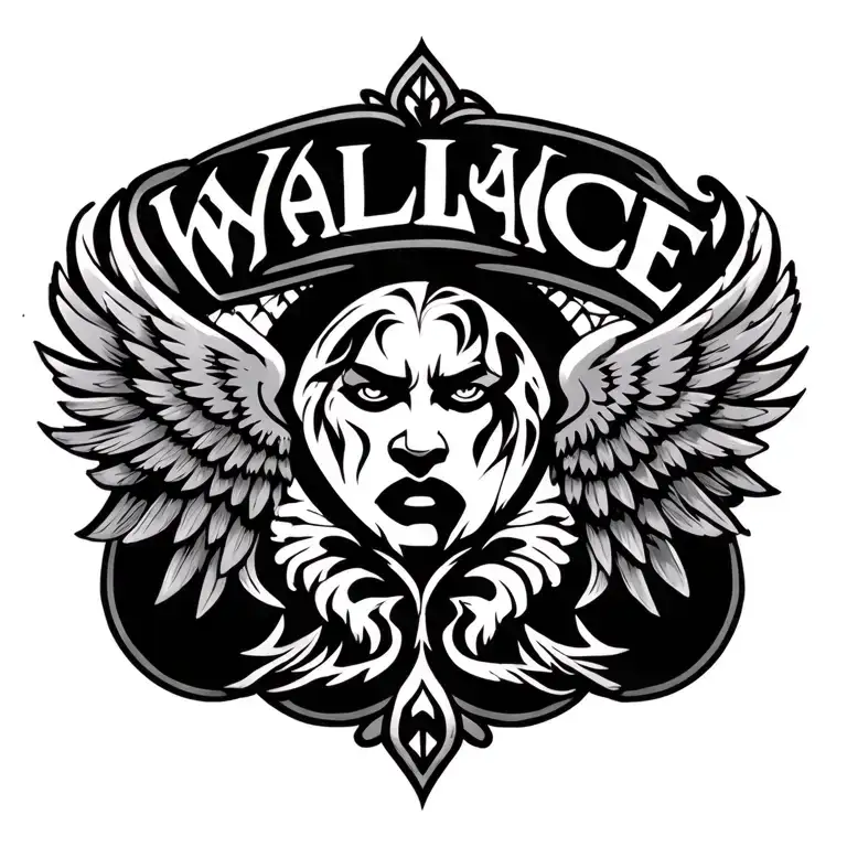Maori Wings And Wallace's Name Above Them