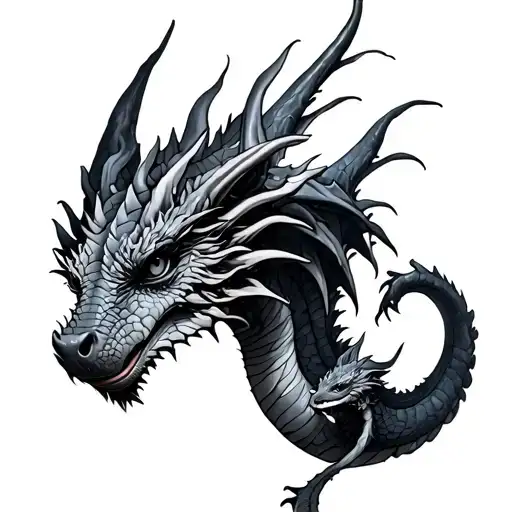 Mother And Baby Dragon