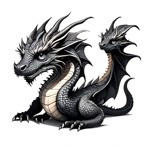 Mother And Baby Dragon