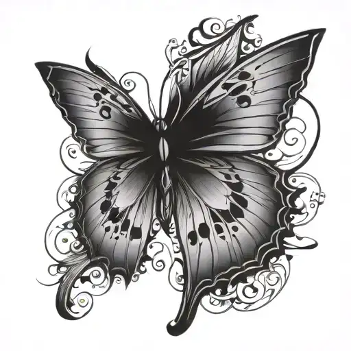Semi Colon Butterfly Wings