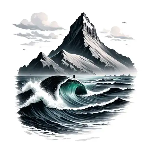 Ocean And Mountain
