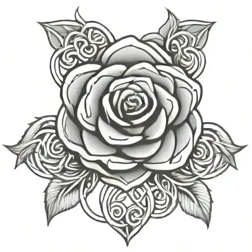 Celtic Rose Intertwined