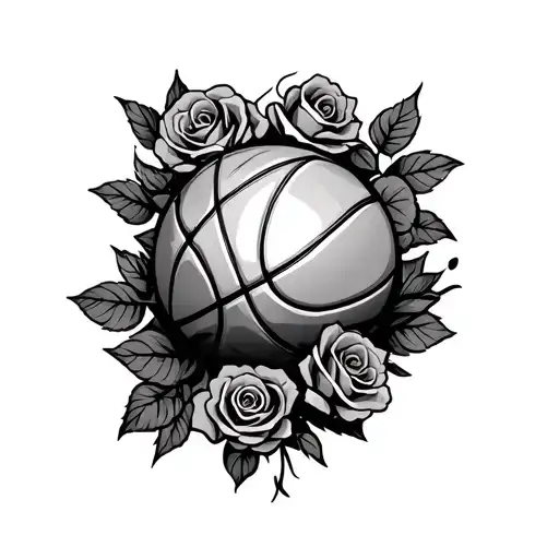 Basketball And Roses