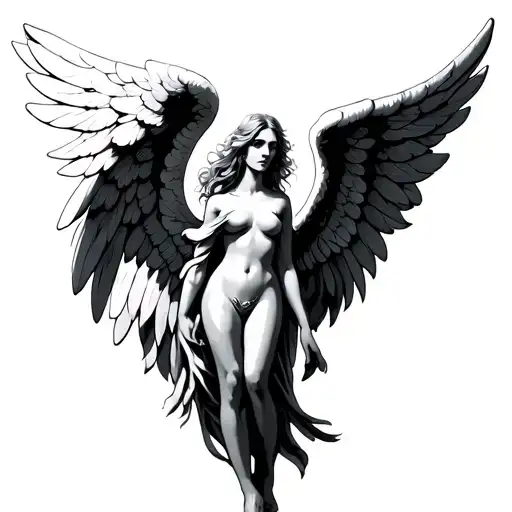 Cancer Zodiac With Angel Wings Spread