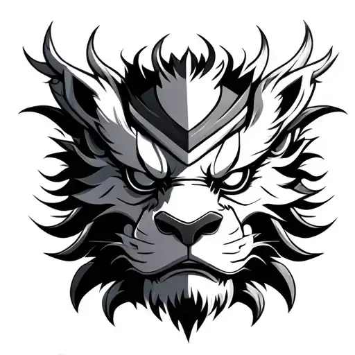 Tengu Lion Mask