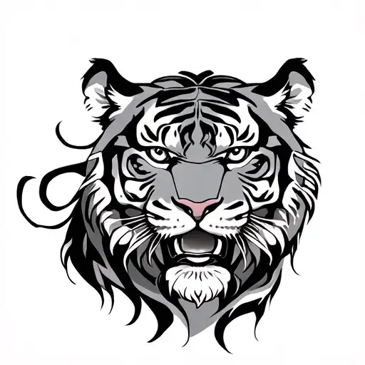 Sak Yant Twin Tigers