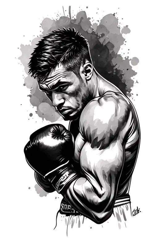 Boxer In Boxing Position