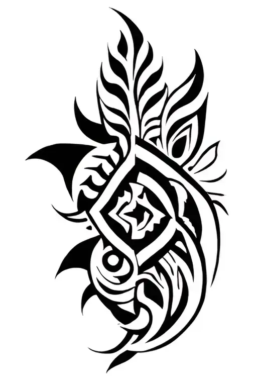 Taino Tribal Tattoo Designs Taino Leg Sleeve