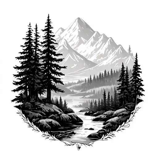 Lithuanian Forest Landscape