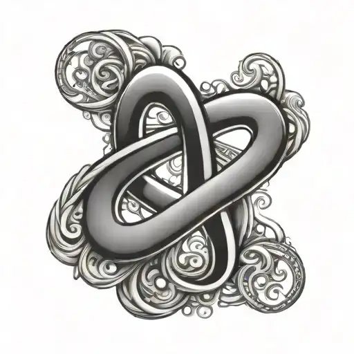 Infinity Symbol With Initials A C R K B
