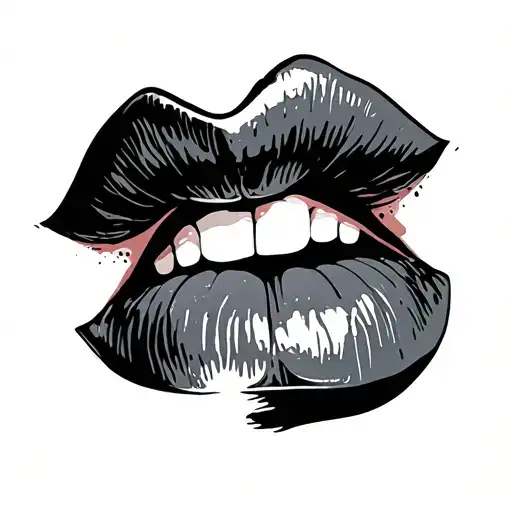 Lips Kissing