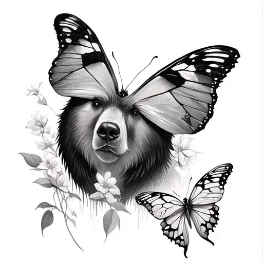 Bear And Butterfly