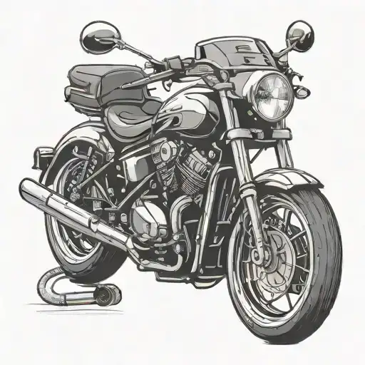 Motorcycle On Road