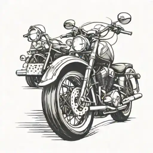 Motorcycle On Road