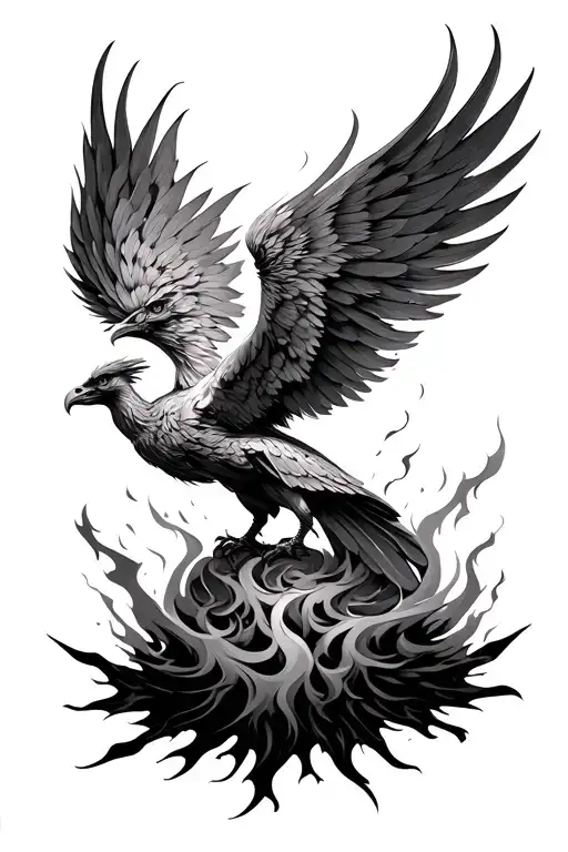 Phoenix Rising From The Ashes
