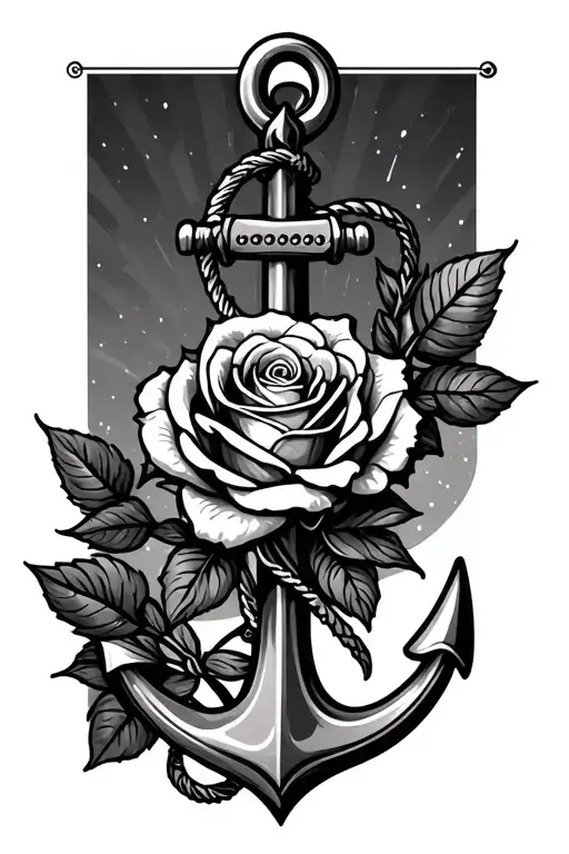 Rose And An Anchor