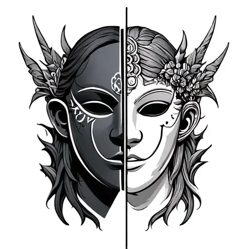 Samaria Mask Split In Half
