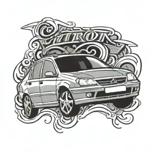 Citroen Xsara Typography