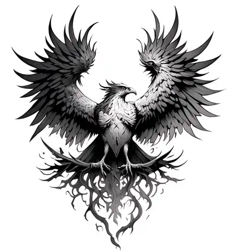 Phoenix Rising From Death