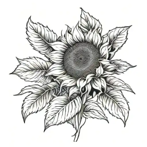 Sunflowers Growing