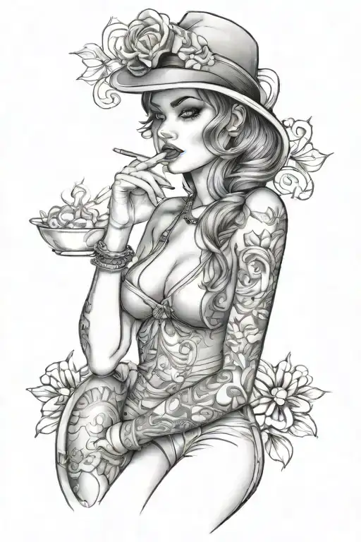 Sexy Smoking Girl
