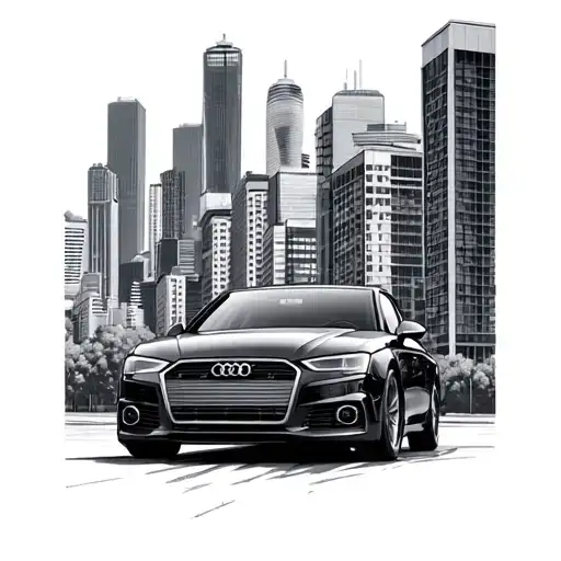 Audi A4 Driving In Seattle