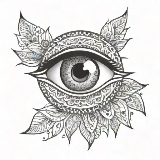 Mandala Eye Symbol