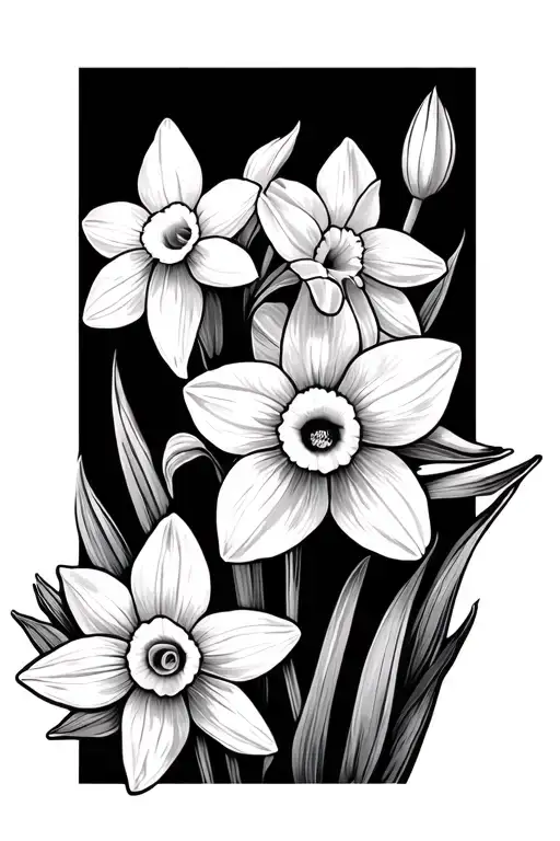 Daffodil Flowers Blooming