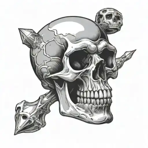 Skull Made By Sponge