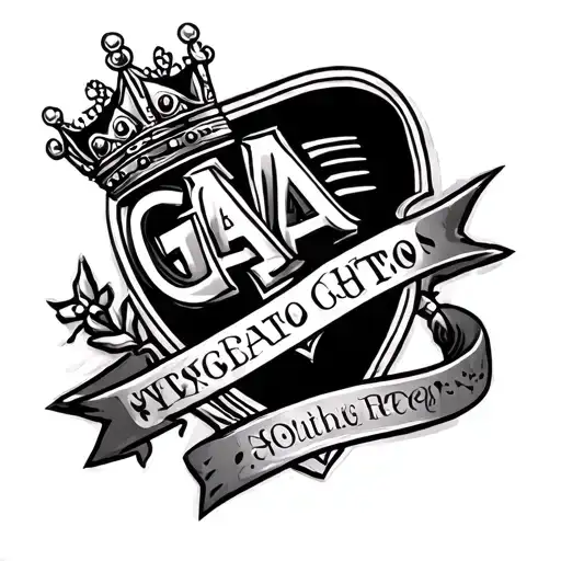 Gaa With A Small Crown Next To It