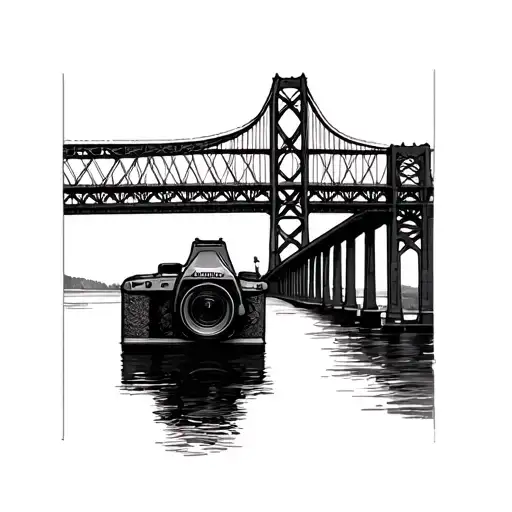 Camera Worked In With The Confederation Bridge Connecting Two